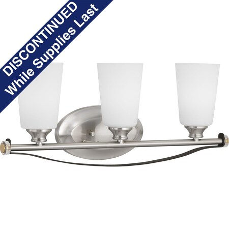 Progress Lighting Nealy Collection Three-Light Bath & Vanity P300142-009